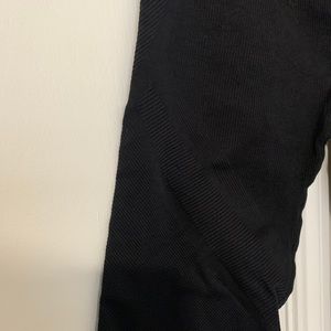 Ribbed Black Leggings